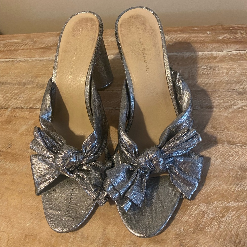 Loeffler Randall Penny Pleated High Heel Slides